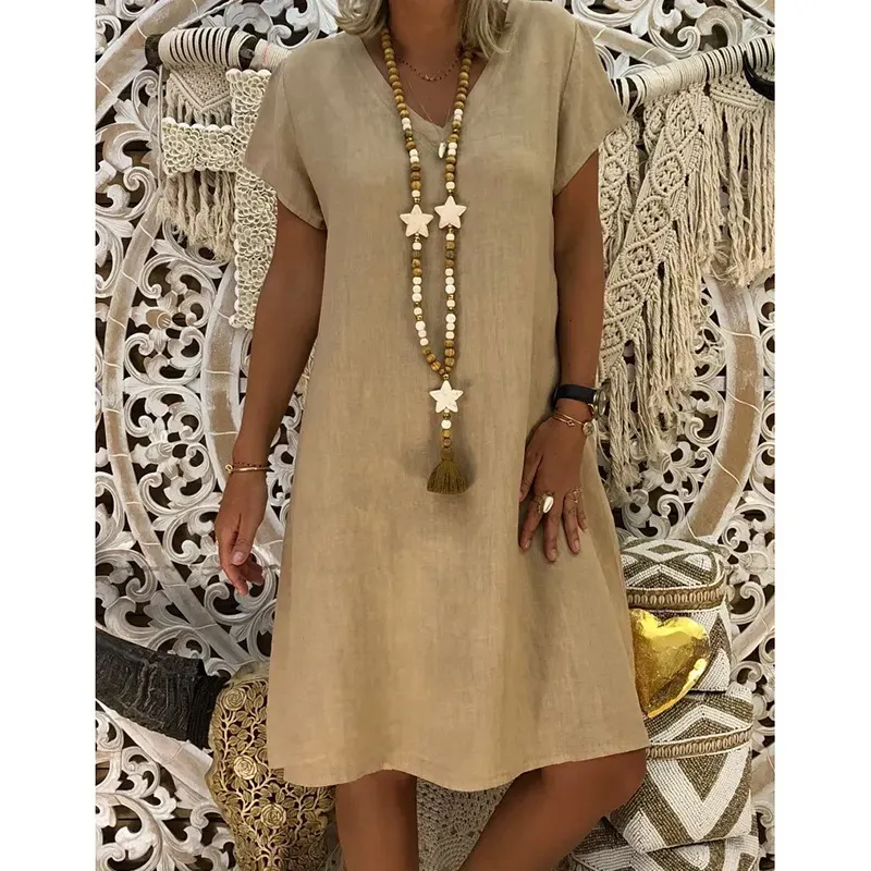 Women's Dress Summer Polyester-cotton blend Dresses